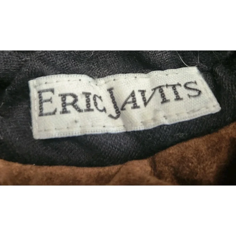 Vintage Eric Javits Packable Bucket Hat Suede Brown One Size Water Repellent - Picture 5 of 11